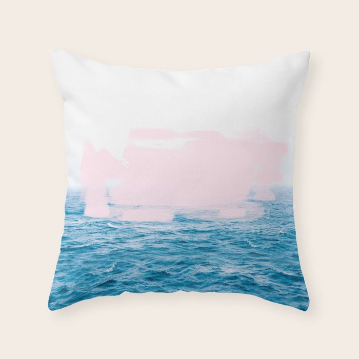 Ocean + Pink #Homestorie #Decor #Buyart Throw Pillow