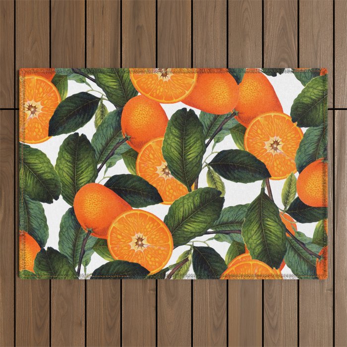 The Forbidden Orange #Homestorie #Decor #Buyart Outdoor Rug