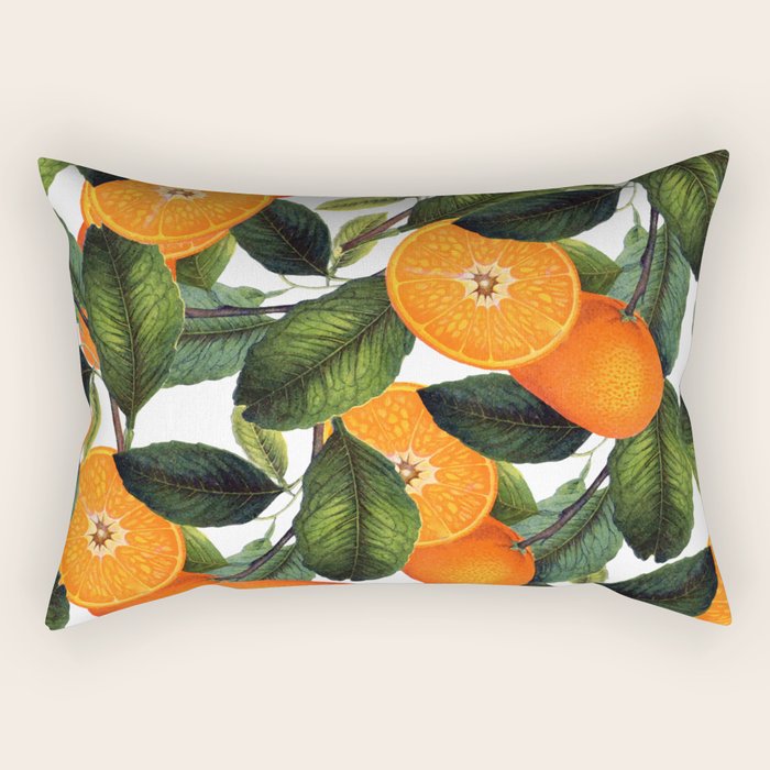 The Forbidden Orange #Homestorie #Decor #Buyart Rectangular Pillow
