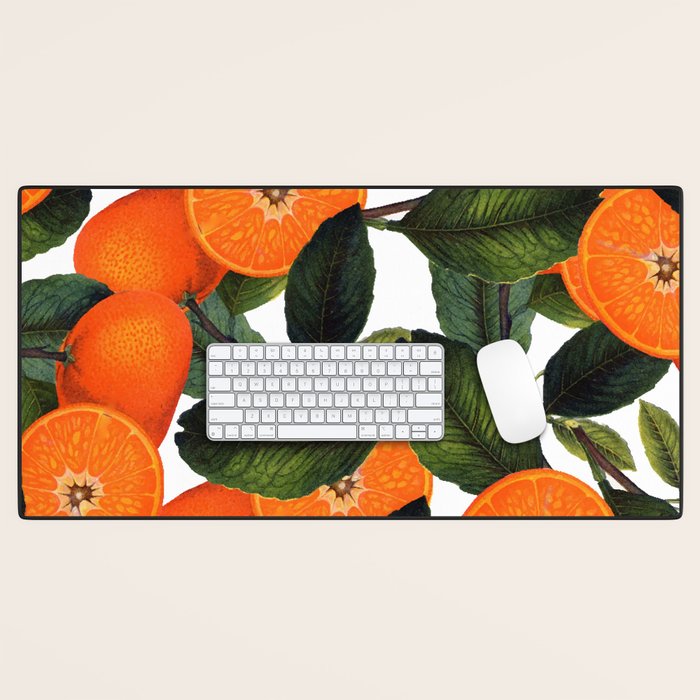 The Forbidden Orange #Homestorie #Decor #Buyart Desk Mat