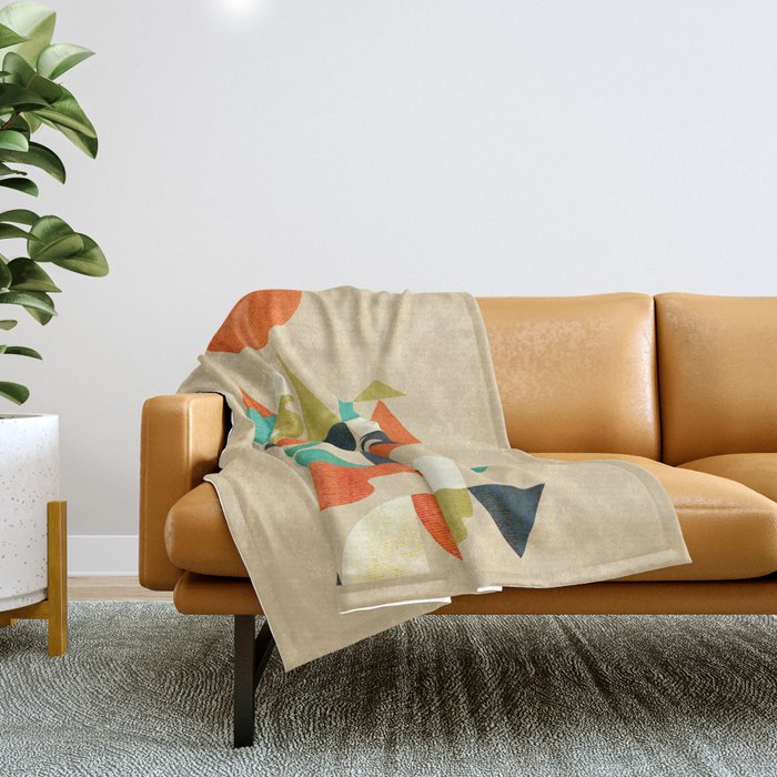 Mountains Hills And Rivers Throw Blanket