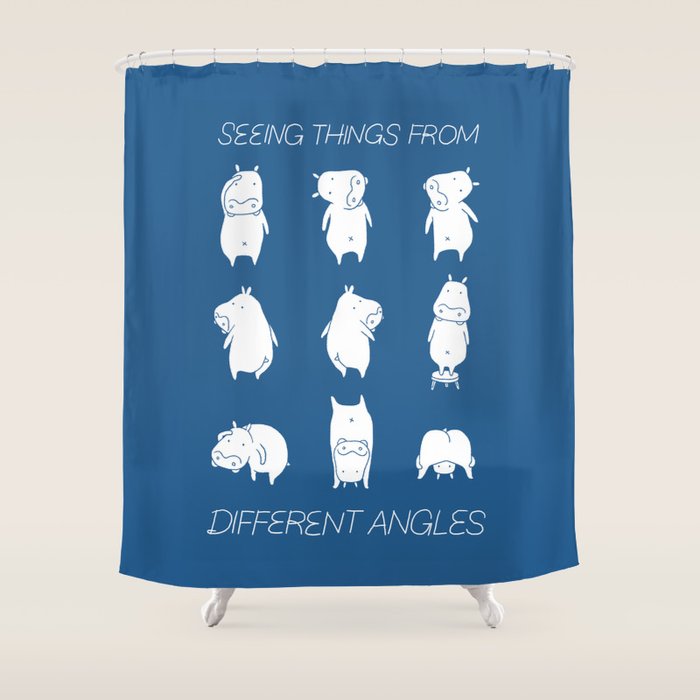 Seeing Things From Different Angles Shower Curtain