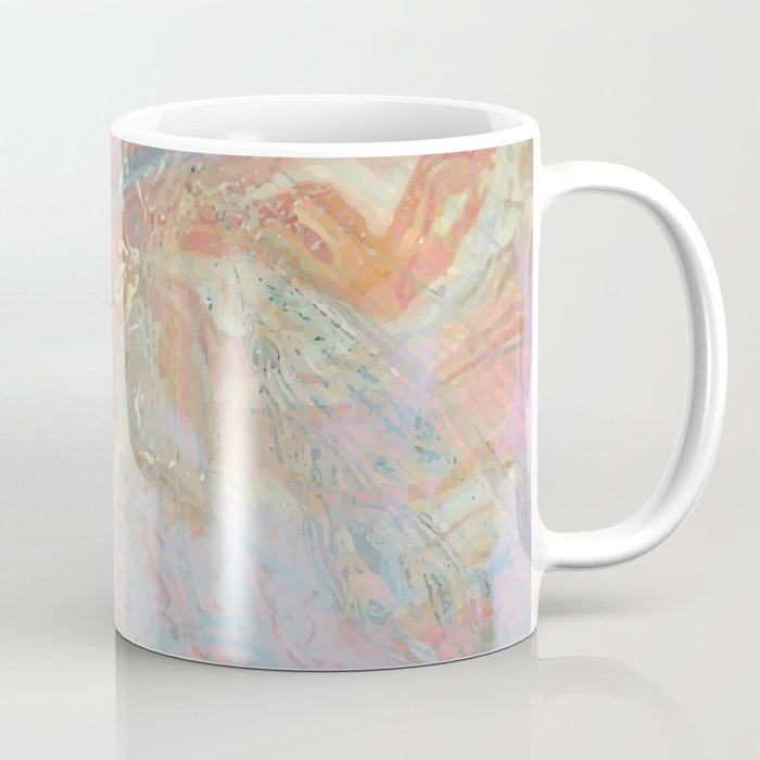 Marble Luxe, Abstract Nature Bohemian Texture, Blush Gold Scandanavian Pastel Neutral Coffee Mug