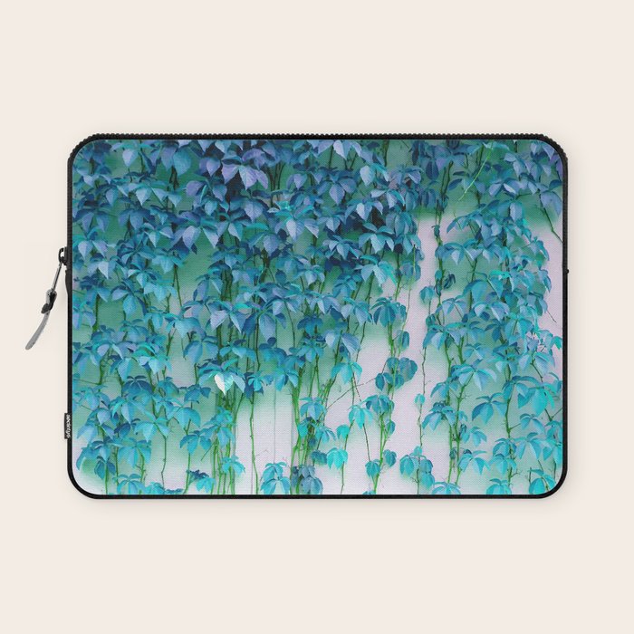 Average Absence, Botanical Minimal Nature Creepers Plants, Tropical Watercolor Bohemian Painting Laptop Sleeve