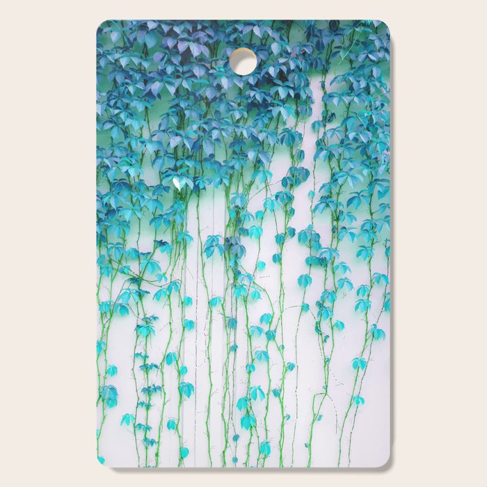 Average Absence, Botanical Minimal Nature Creepers Plants, Tropical Watercolor Bohemian Painting Cutting Board