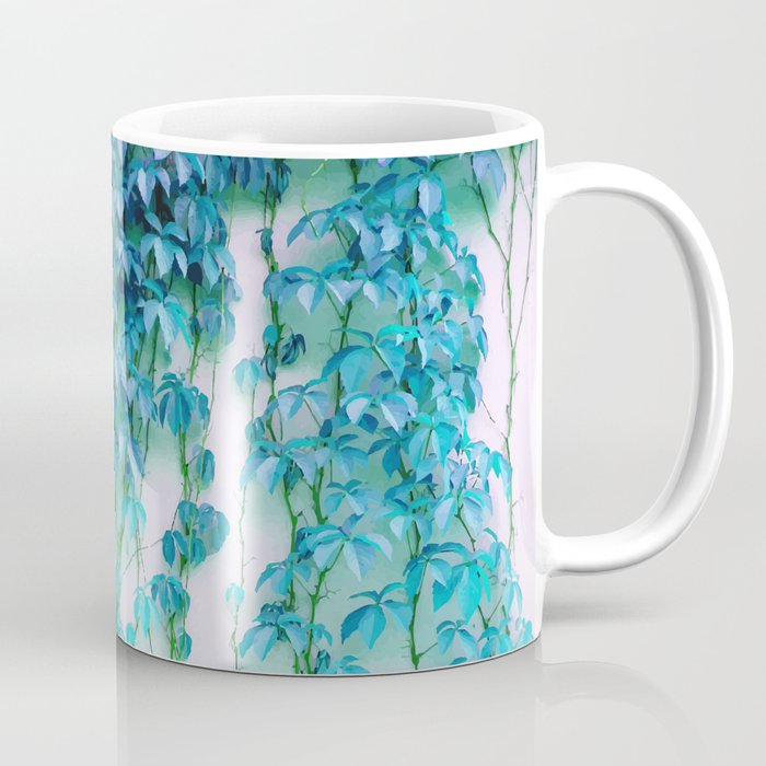 Average Absence, Botanical Minimal Nature Creepers Plants, Tropical Watercolor Bohemian Painting Coffee Mug