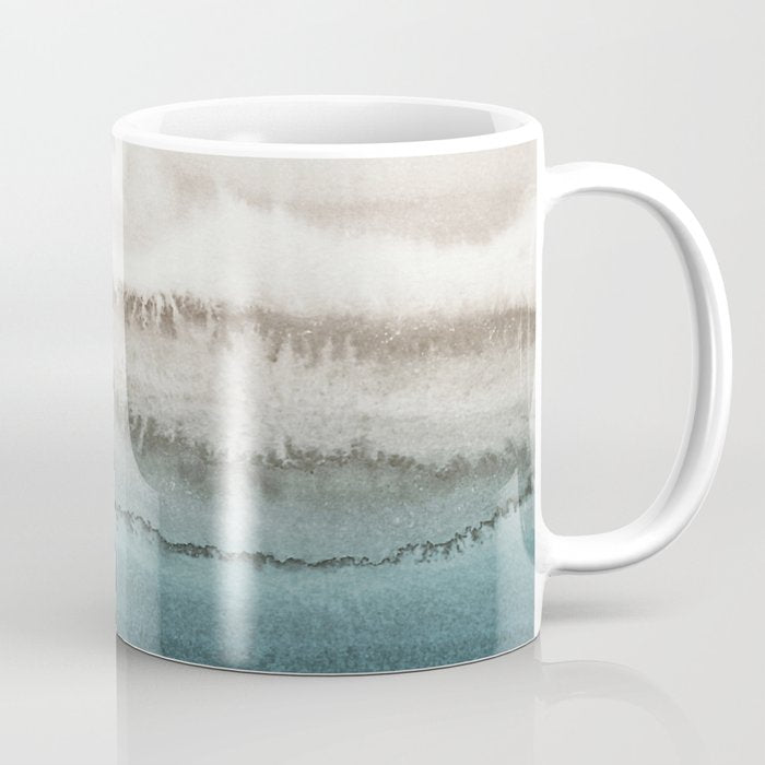 Within The Tides - Crashing Waves Teal Coffee Mug