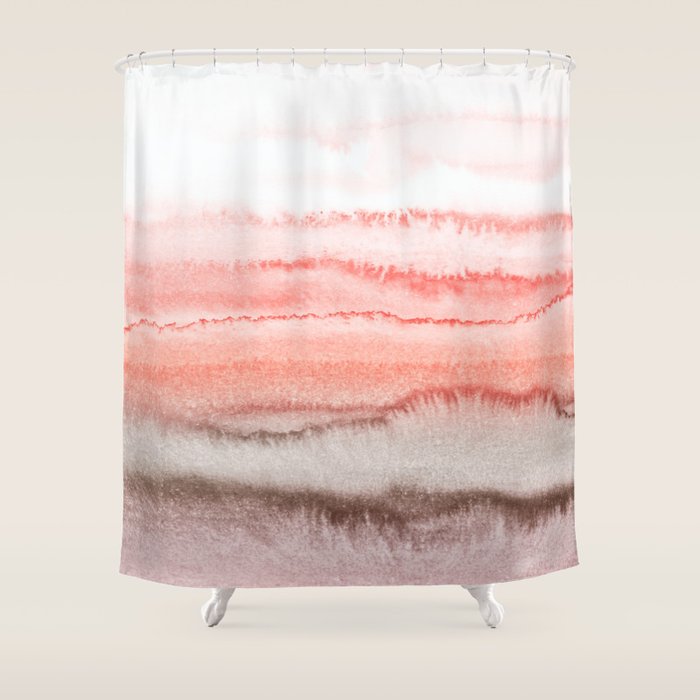 Within The Tides Coral Dawn Shower Curtain