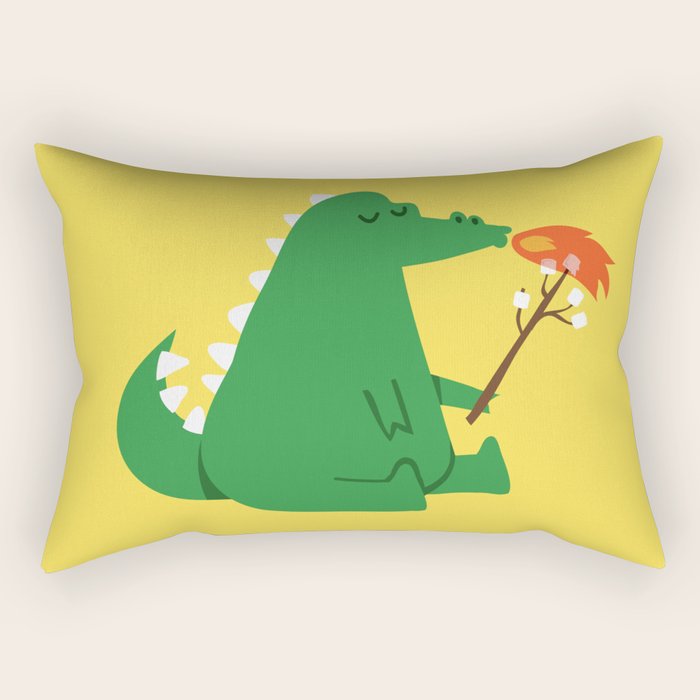 Dragon And Marshmallow Rectangular Pillow