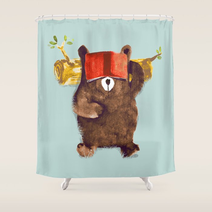 No Care Bear - My Sleepy Pet Shower Curtain