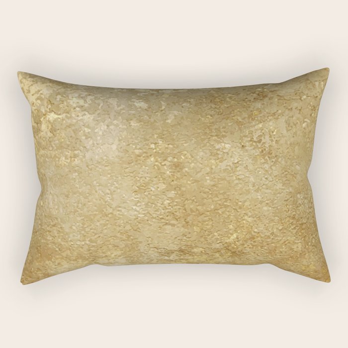 Gold Rush, Golden Shimmer Texture, Exotic Metallic Shine Graphic Design Rectangular Pillow
