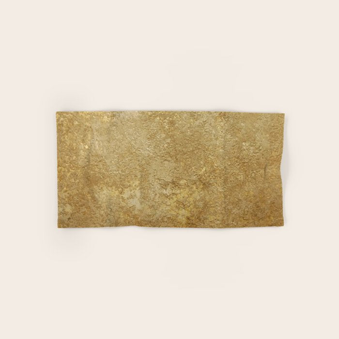 Gold Rush, Golden Shimmer Texture, Exotic Metallic Shine Graphic Design Bath Towel