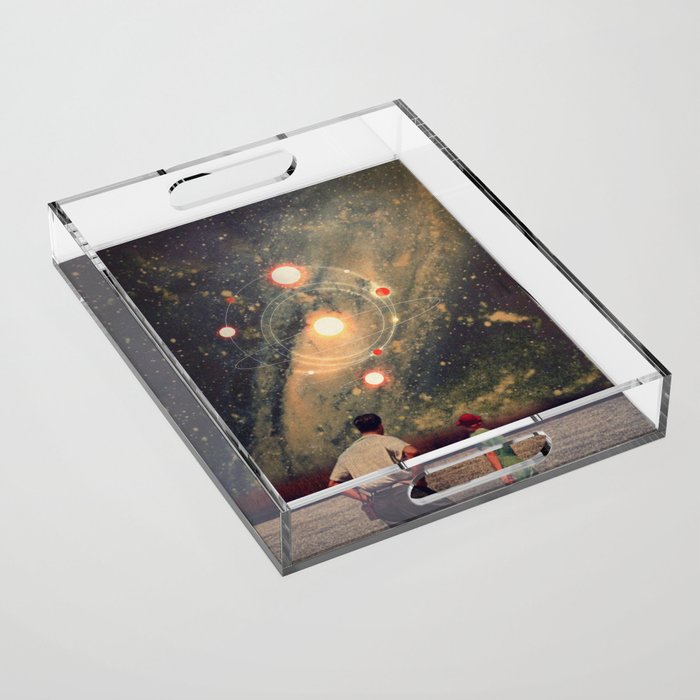 Light Explosions In Our Sky Acrylic Tray