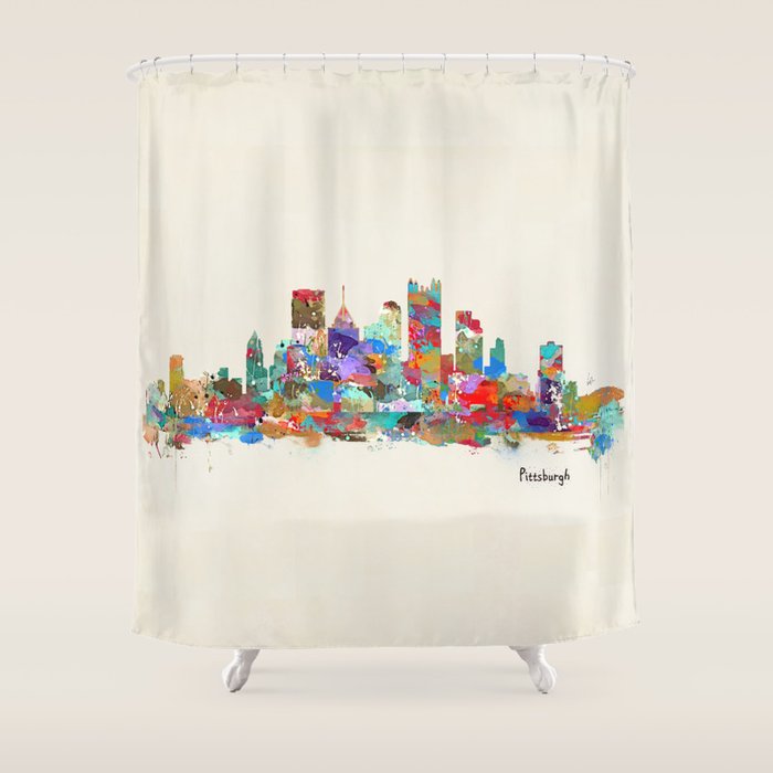 Pittsburgh Pennsylvania Skyline Shower Curtain