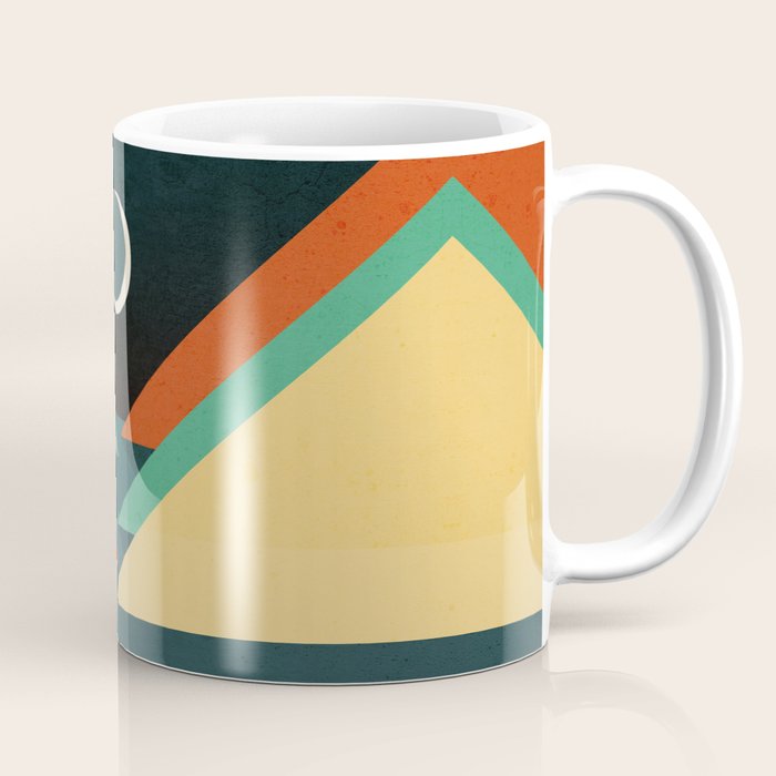 Quiet Stream Under Crescent Moon Coffee Mug