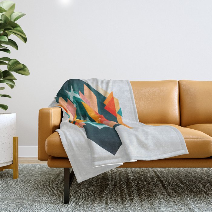 Broken Diamond - Incalescence Throw Blanket