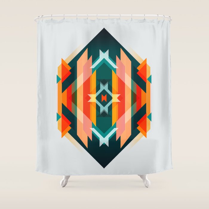 Broken Diamond - Incalescence Shower Curtain
