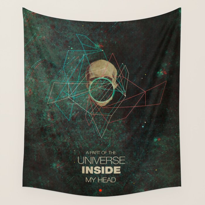 A Part Of The Universe Inside My Head Wall Tapestry