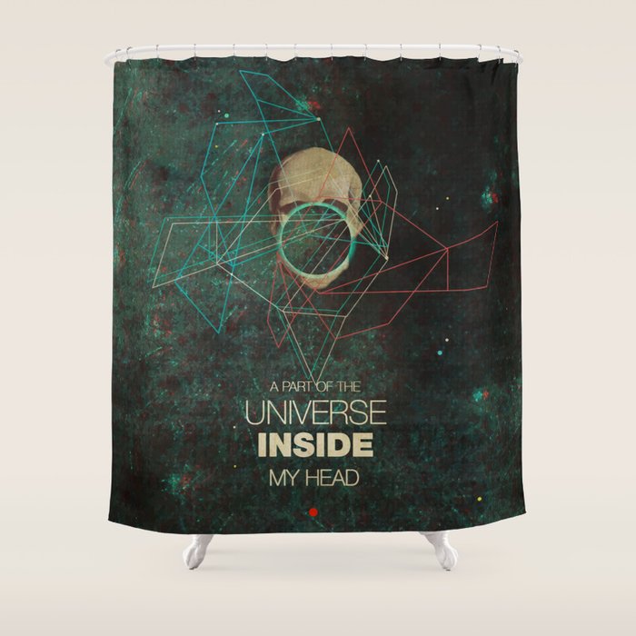 A Part Of The Universe Inside My Head Shower Curtain