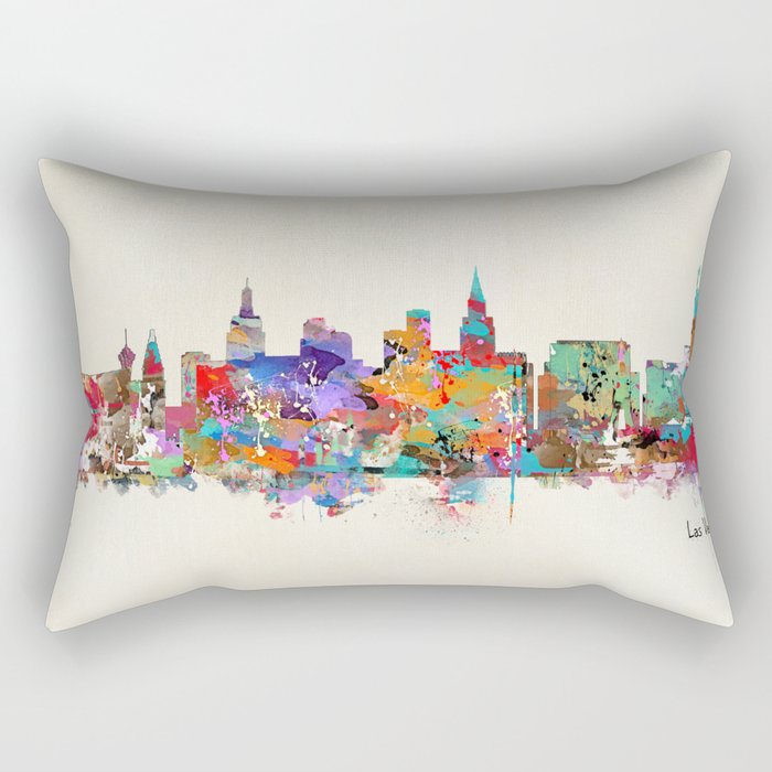 Las Vegas Nevada Skyline Rectangular Pillow