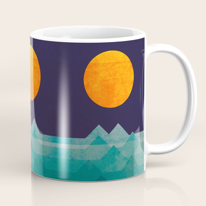 The Ocean, The Sea, The Wave - Night Scene Coffee Mug