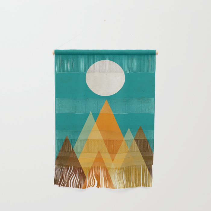 Full Moon Over Sahara Desert Wall Hanging