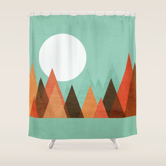 From The Edge Of The Mountains Shower Curtain