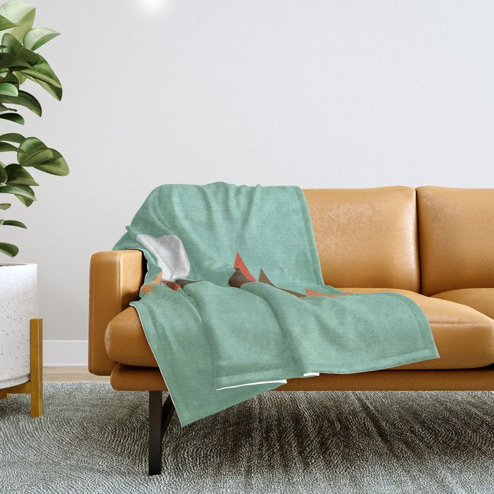 From The Edge Of The Mountains Throw Blanket
