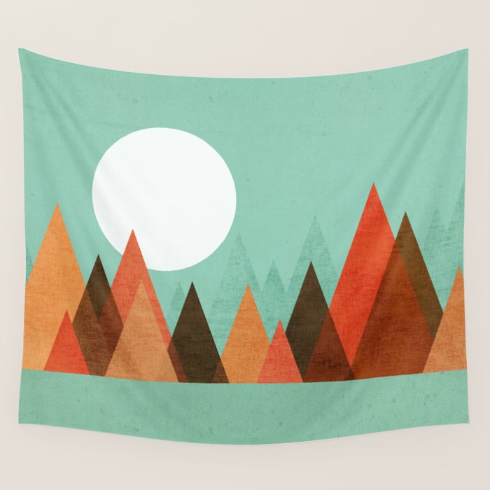 From The Edge Of The Mountains Wall Tapestry