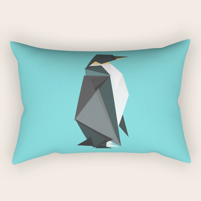 Fractal Geometric Emperor Penguin Rectangular Pillow