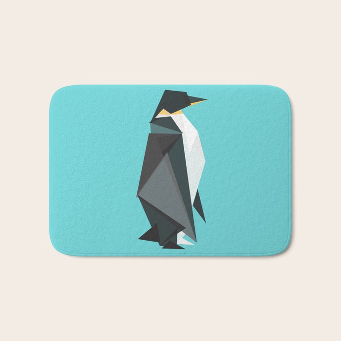 Fractal Geometric Emperor Penguin Bath Mat