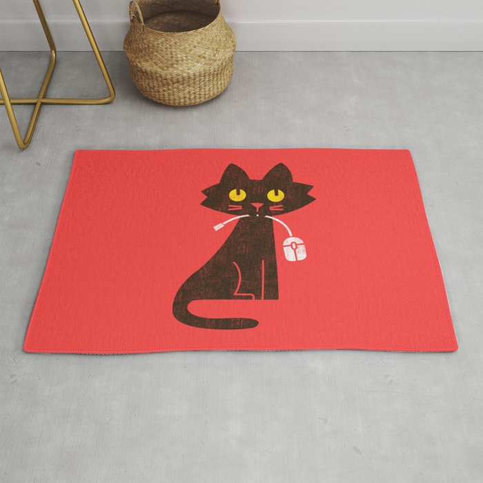 Fitz - Hungry Hungry Cat (And Unfortunate Mouse) Rug