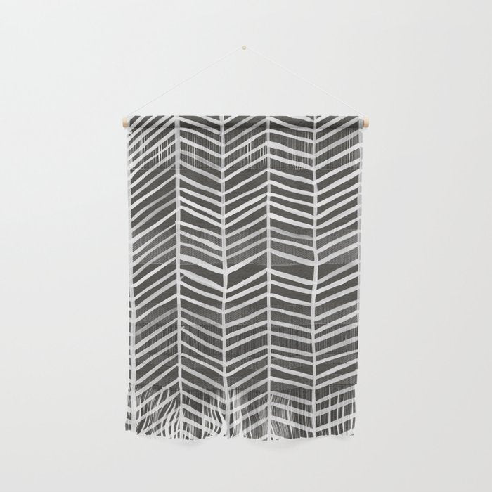 Herringbone - Black & White Wall Hanging