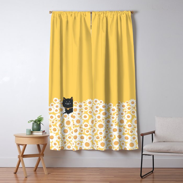 Hidden Cat 23 Hello Annyeong Window Curtain