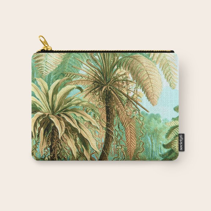 Vintage Tropical | Jungle Botanical Nature Banana Tree | Bohemian Plants Trees Forest Carry All Pouch
