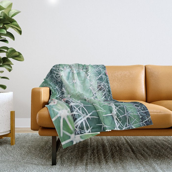 Cactus Up Close #Homestorie #Decor #Buyart Throw Blanket