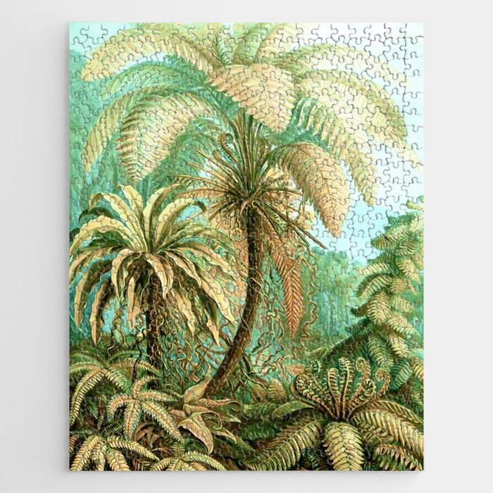 Vintage Tropical | Jungle Botanical Nature Banana Tree | Bohemian Plants Trees Forest Jigsaw Puzzle