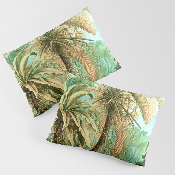 Vintage Tropical | Jungle Botanical Nature Banana Tree | Bohemian Plants Trees Forest Pillow Sham