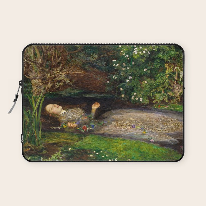 Ophelia Painting By John Everett Millais Laptop Sleeve
