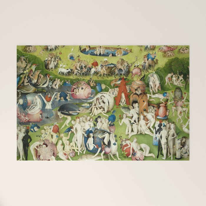 The Garden Of Earthly Delights By Hieronymus Bosch Welcome Mat