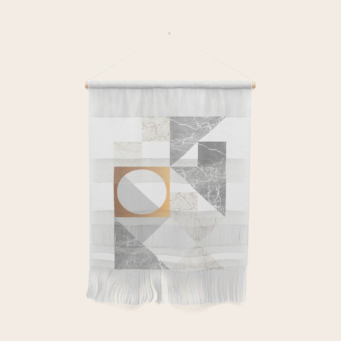 Marble Geometric Grey/White Wall Hanging