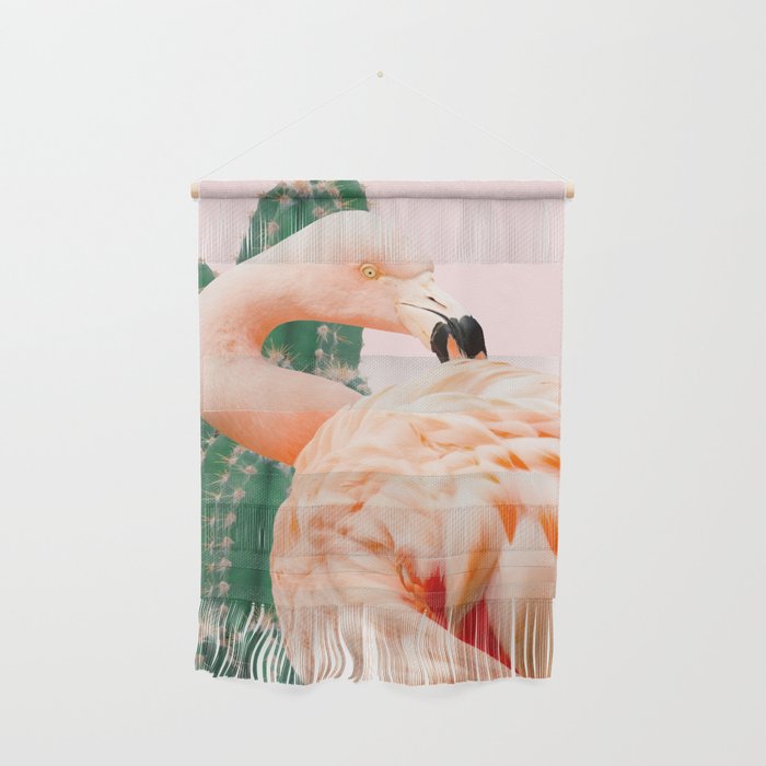 Flamingo & Cactus #Homestorie #Decor #Buyart Wall Hanging