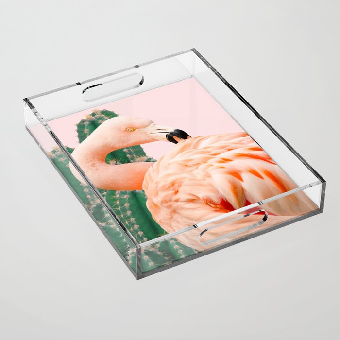 Flamingo & Cactus #Homestorie #Decor #Buyart Acrylic Tray