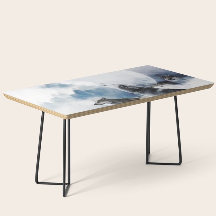 Winter Wolves, Wildlife Wolf Wild Dogs, Snow Full Moon Animals Photography Love Digital Art Coffee Table