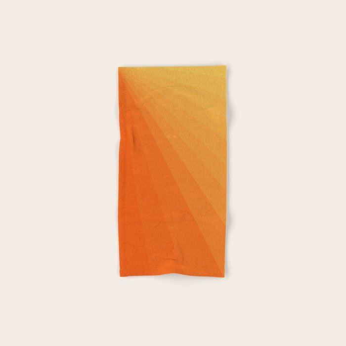 Shades Of Sun - Line Gradient Pattern Between Light Orange And Pale Orange Bath Towel