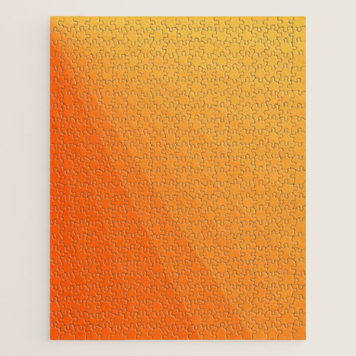 Shades Of Sun - Line Gradient Pattern Between Light Orange And Pale Orange Jigsaw Puzzle
