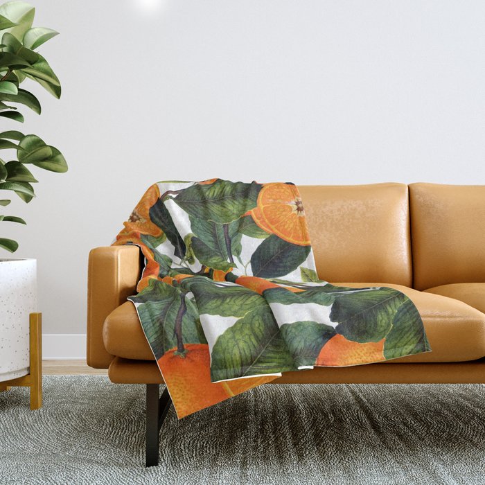 The Forbidden Orange #Homestorie #Decor #Buyart Throw Blanket