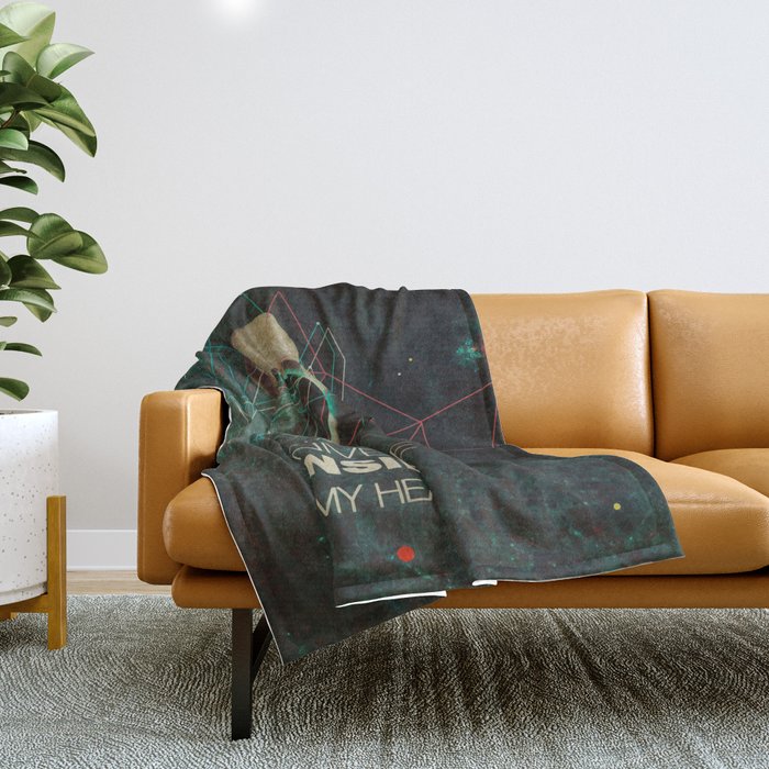 A Part Of The Universe Inside My Head Throw Blanket