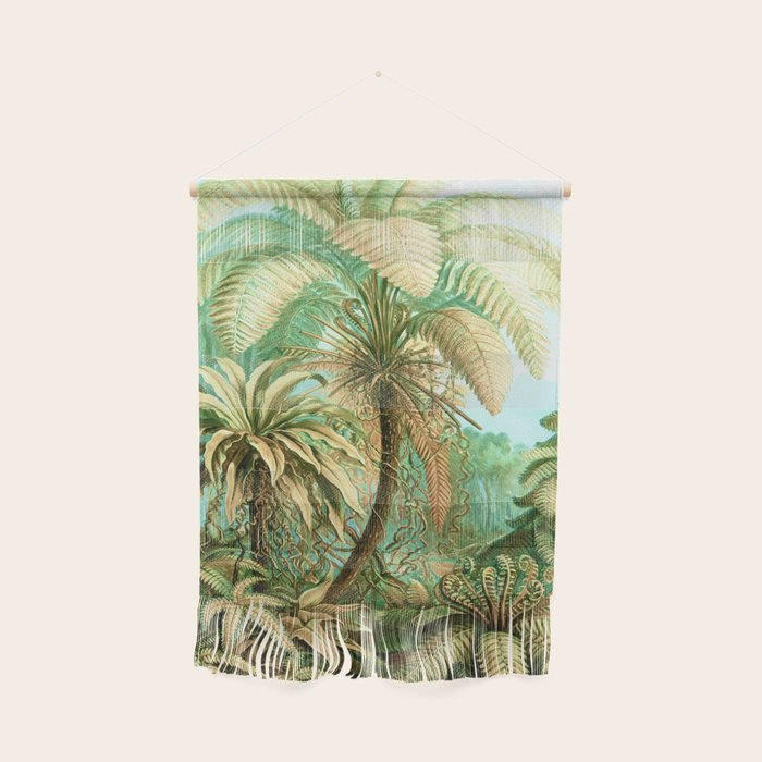 Vintage Tropical | Jungle Botanical Nature Banana Tree | Bohemian Plants Trees Forest Wall Hanging