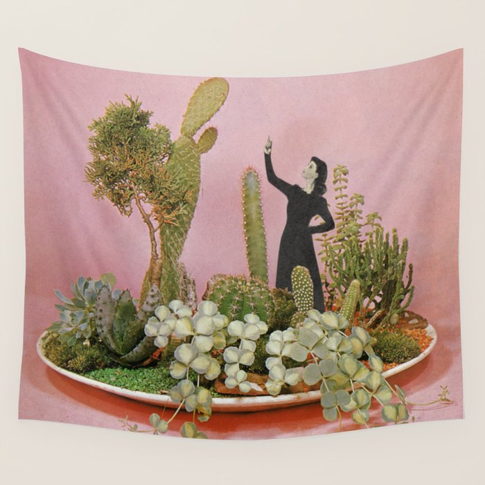 The Wonders Of Cactus Island Wall Tapestry